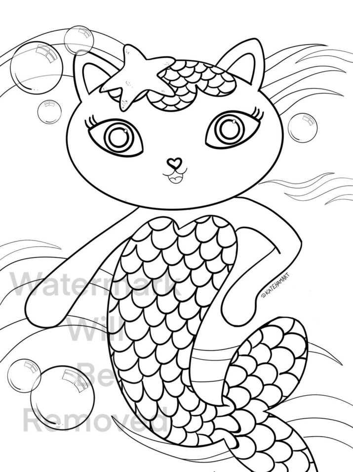 Gabby's Dollhouse set of THREE Coloring Pages Instant Download Activity Sheets Fan Art
