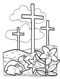 Good Friday Coloring Pages and Pintables for Kids - family holiday.net/guide to family holidays on the internet