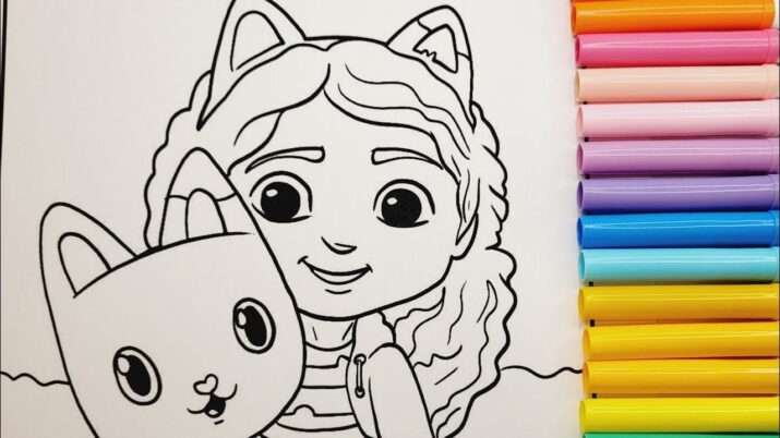 Netflix Gabby's Dollhouse #colouringpictures Coloring Page#gabbysdollhouse