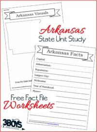 North Dakota State Fact File Worksheets