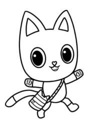 Pandy Paws From Gabby’s Dollhouse Coloring Page : Print