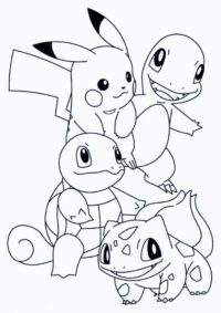 Pikachu Coloring Pages For Kids - Free Printable