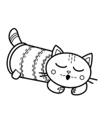 Pillow Cat Gabby's Dollhouse Coloring Page : Print