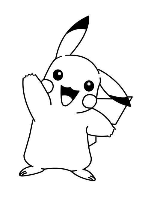 Pokemon Coloring Pages Pikachu At Coloringsheets - HappyAllKids.com