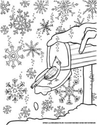 Snowflake coloring page download