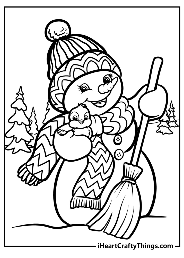 Snowman Coloring Pages