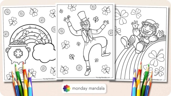 St. Patrick's Day Coloring Pages (Free PDF Printables)