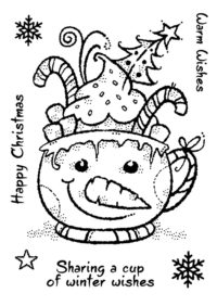 Woodware - Christmas - Clear Photopolymer Stamps - Frosty Cup