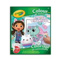 crayola colour & sticker book - gabby's dollhouse