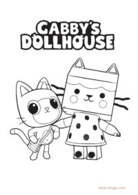 110+ Gabby’s Dollhouse Coloring Pages 28