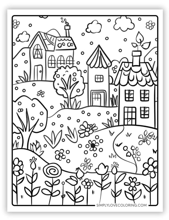 14 Spring Coloring Pages for Adults (Free PDF Printables)