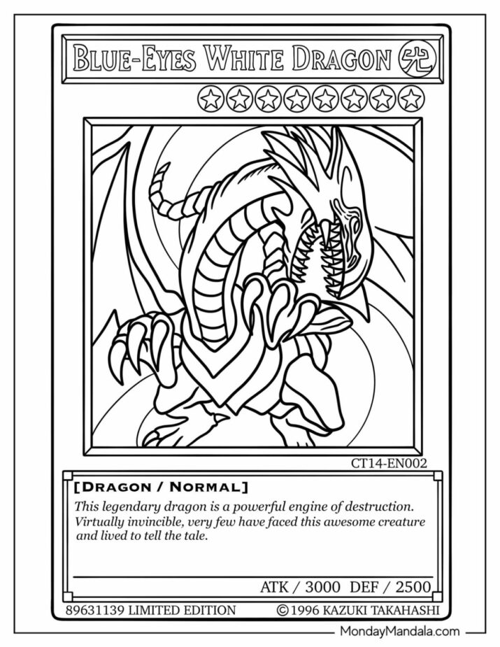 20 Yu-Gi-Oh Coloring Pages (Free PDF Printables)