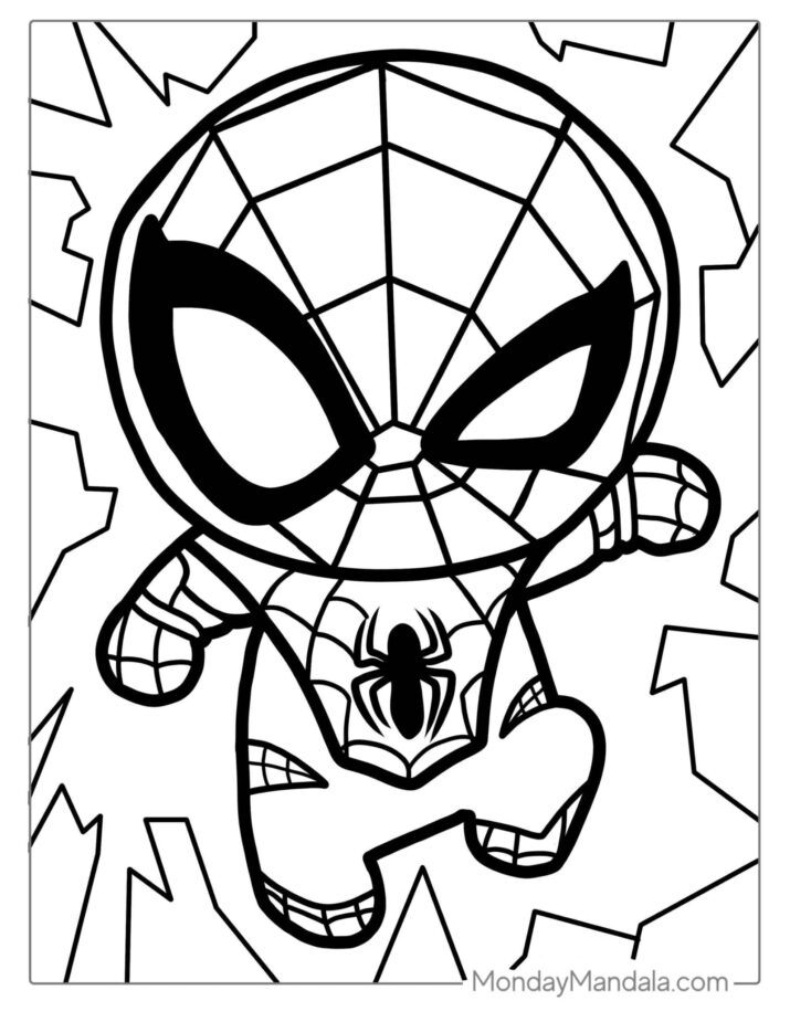 40 Spider-Man Coloring Pages (Free PDF Printables) coloringtherapy