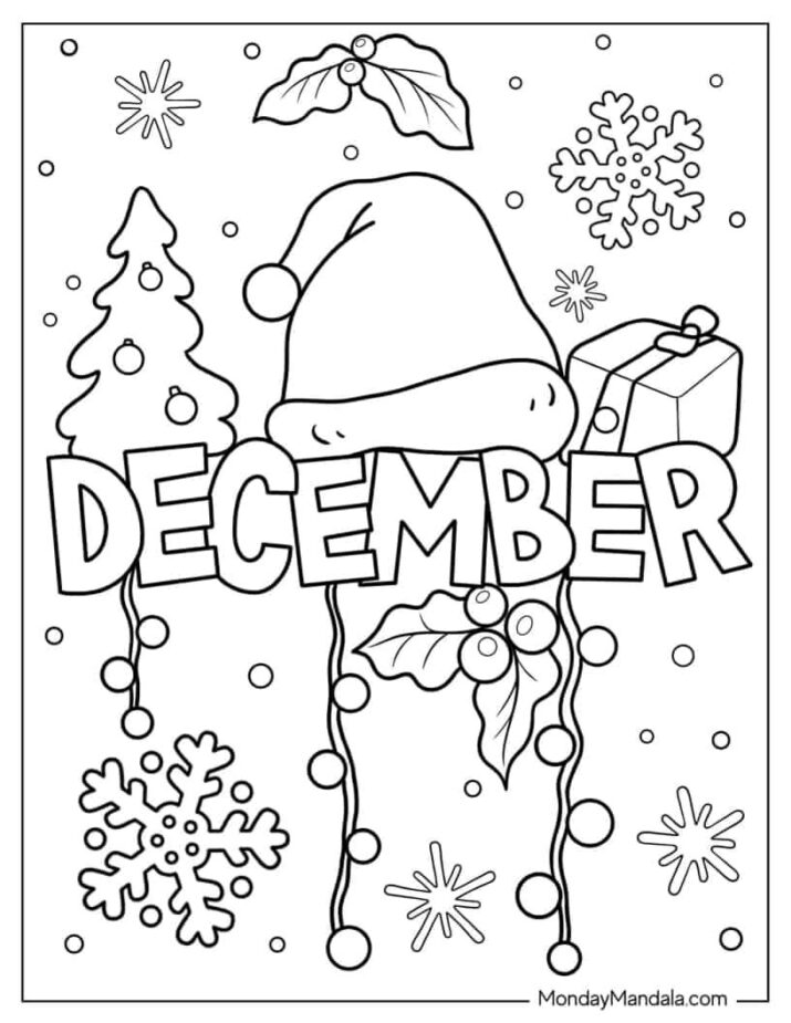 55 Winter Coloring Pages (Free PDF Printables)