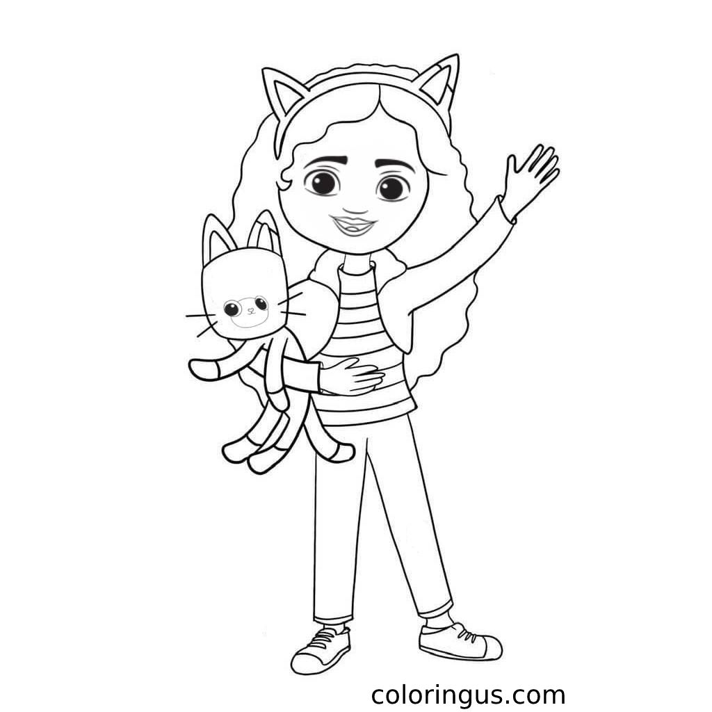 Gabby's Dollhouse Coloring Pages Carlita At Coloringsheets ...