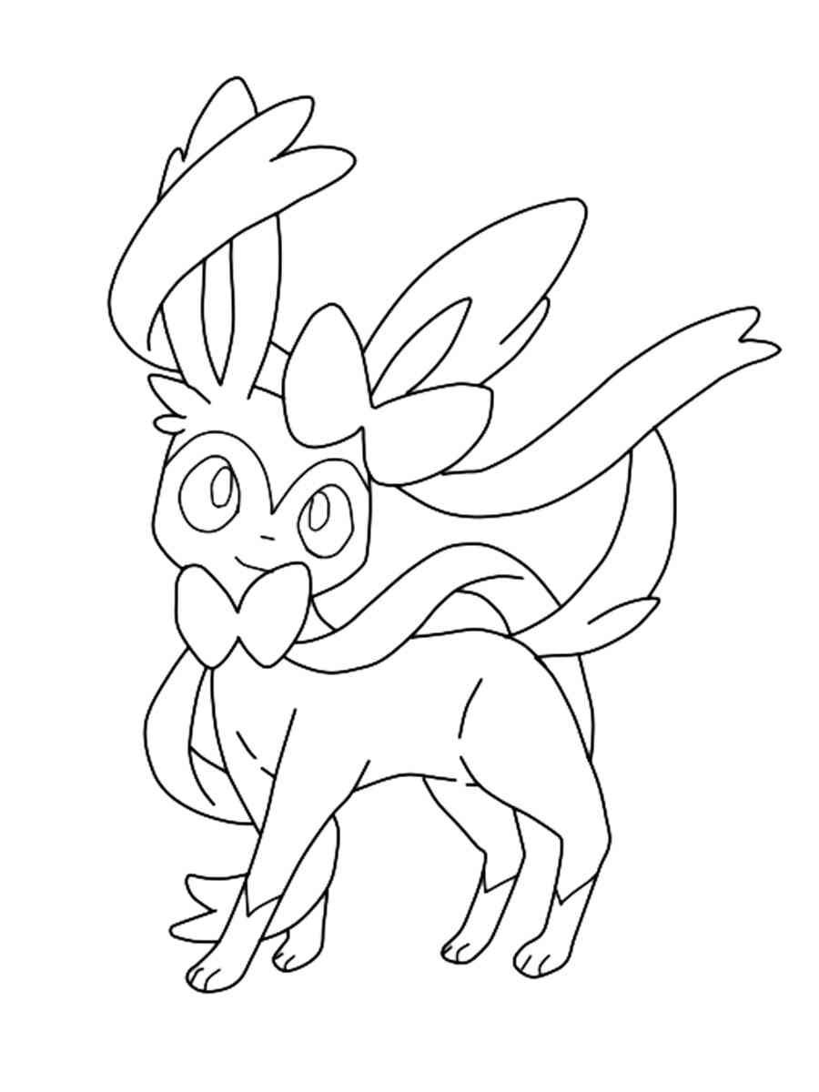 60 Printable Sylveon Pokemon Coloring Pages 28 - HappyAllKids.com