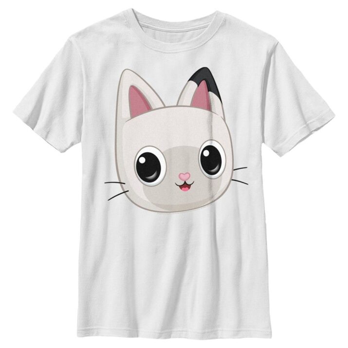 Boy's Gabby's Dollhouse Pandy Big Face T-Shirt - White - Medium