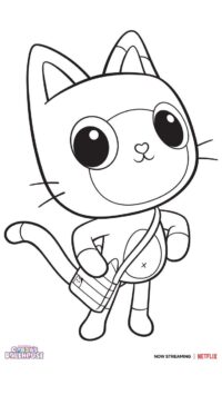CatRat Coloring Page | GABBY'S DOLLHOUSE | Cat party, Lol dolls, Kitten party