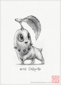 Chikorita 5 X 7 Print pokemon Drawing, Grass, Art, Artwork, Gaming, Nintendo, Decor, Starter, Johto - Etsy