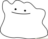 Ditto Pokemon Coloring Page