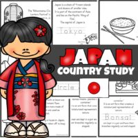 FREE Printable Japan for Kids Book with Worksheets and Coloring Pages