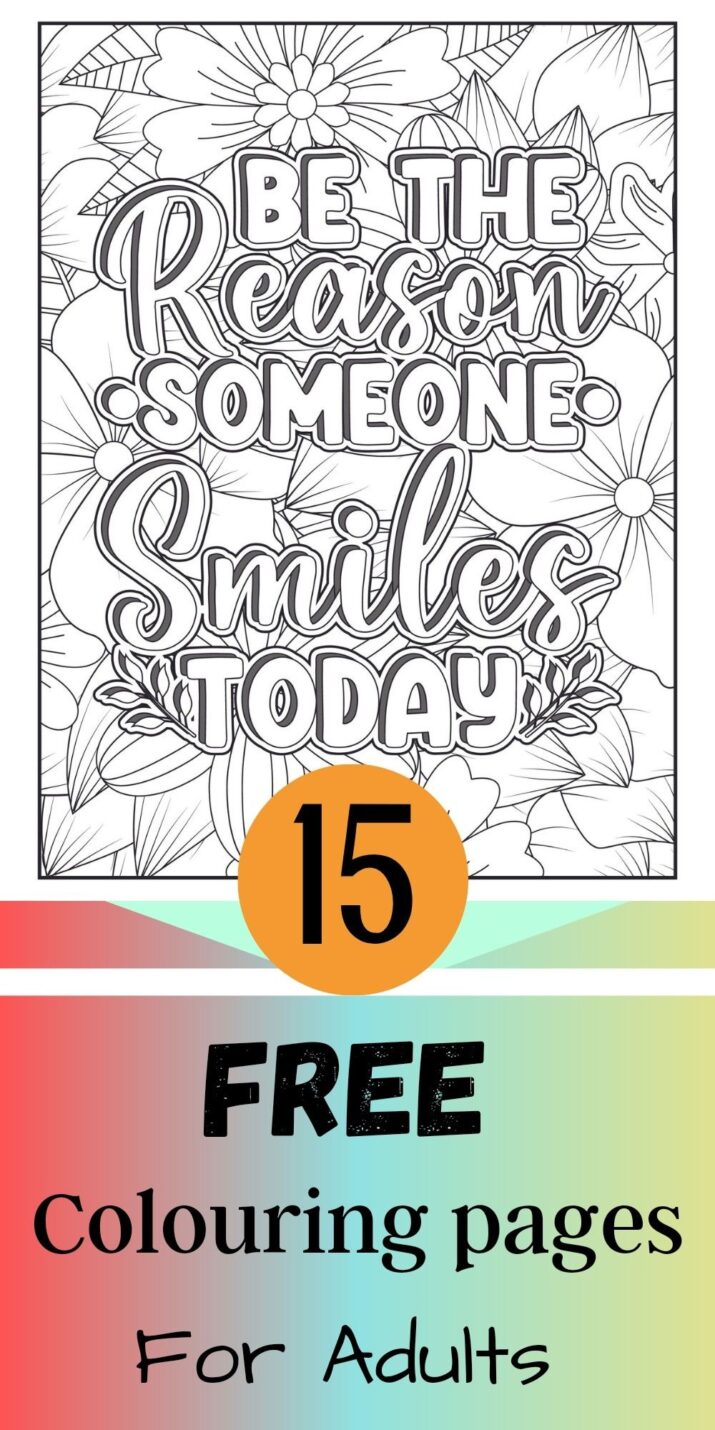 FREE coloring pages for adults, coloring quotes!