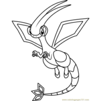 Flygon Pokemon Coloring Page for Kids - Free Pokemon Printable Coloring Pages Online for Kids - ColoringPages101.com | Coloring Pages for Kids