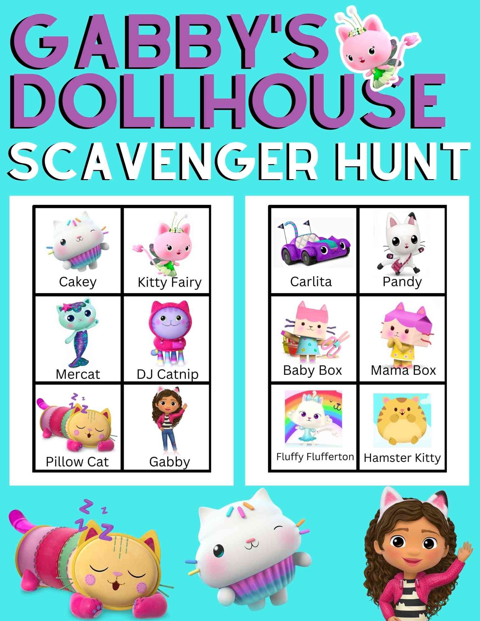 Gabby's Dollhouse Scavenger Hunt - HappyAllKids.com