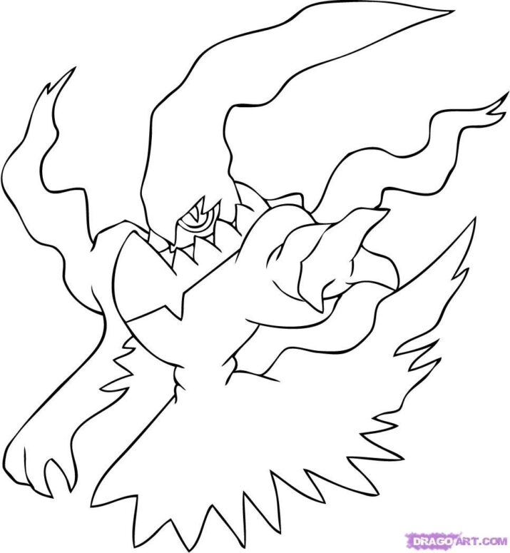 How To Draw Darkrai, Step by Step, Drawing Guide, by Dawn