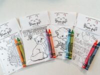 Kitty Party Favors, Cat Pawty Party Favor Mini Coloring Sheets & Crayons, Kitten Party Favor, Purrfect Kitten Birthday Party Favor