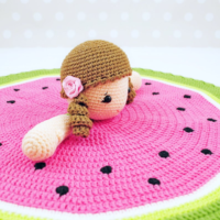 Lovey Doll Crochet Pattern, Lovey Blanket PDF Crochet Pattern, Security Blanket, Doll Lovey Toy, Girl Lovey, Easy Crochet Blanket