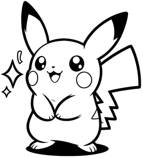 Pikachu Coloring Pages - 46 New Coloring Sheets for Fans Coloring pages ...