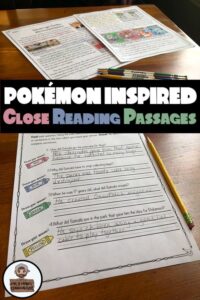 Pokémon Close Read and Worksheet - Creator of Pokémon - FREEBIE