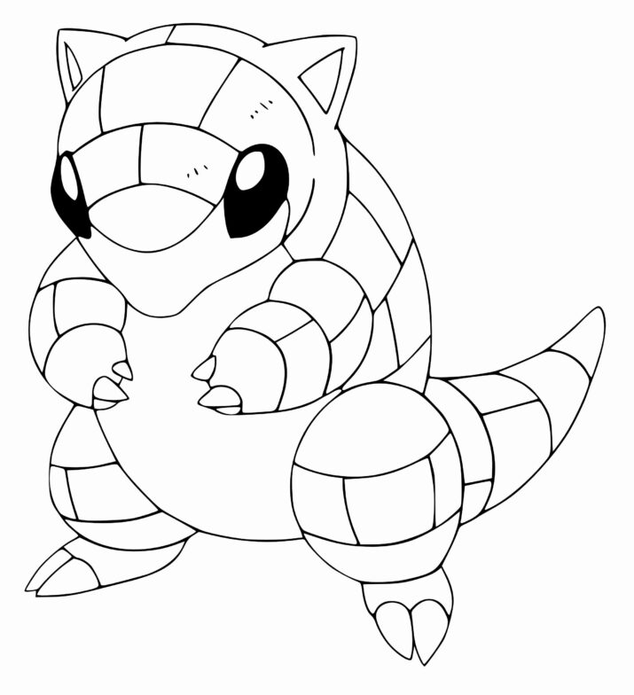 Pokemon sandshrew coloring pages pictures