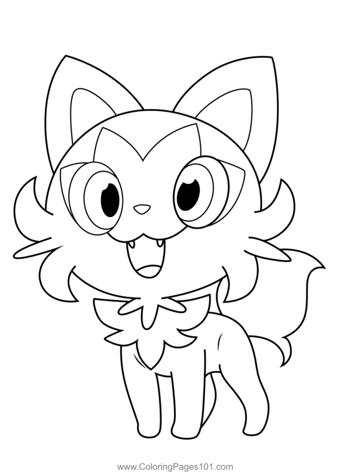 Sprigatito Pokemon Coloring Page for Kids - Free Pokemon Printable Coloring Pages Online for Kids - ColoringPages101.com | Coloring Pages for Kids