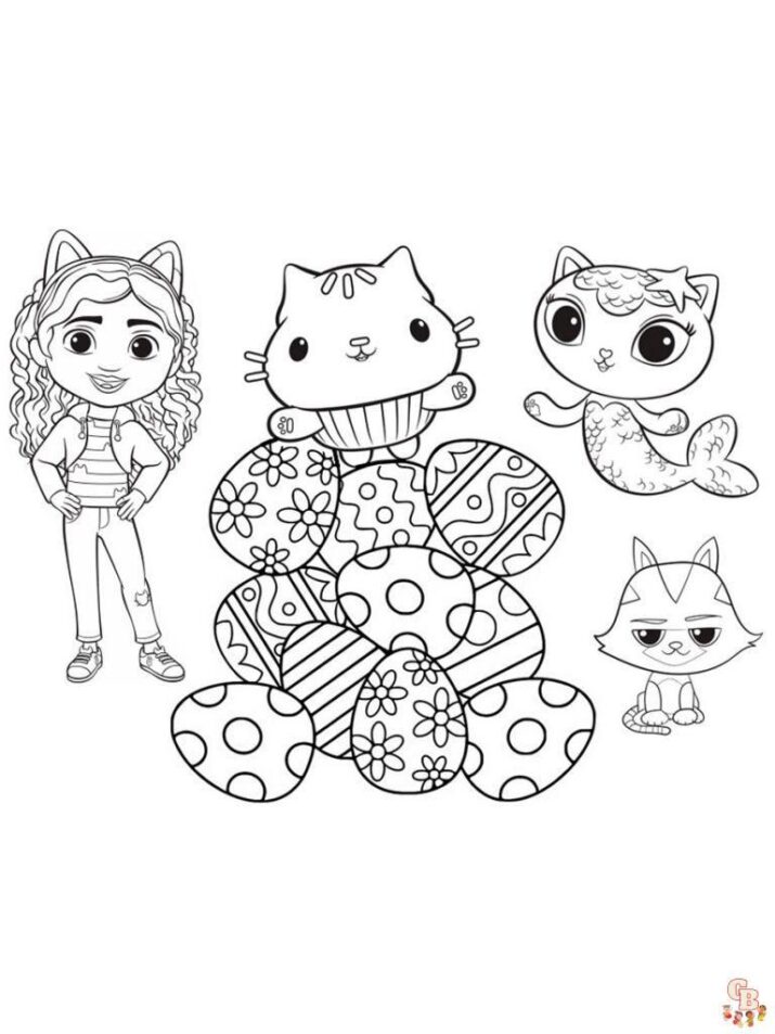 60 Printable Gabby’S Dollhouse Colouring Pages 7