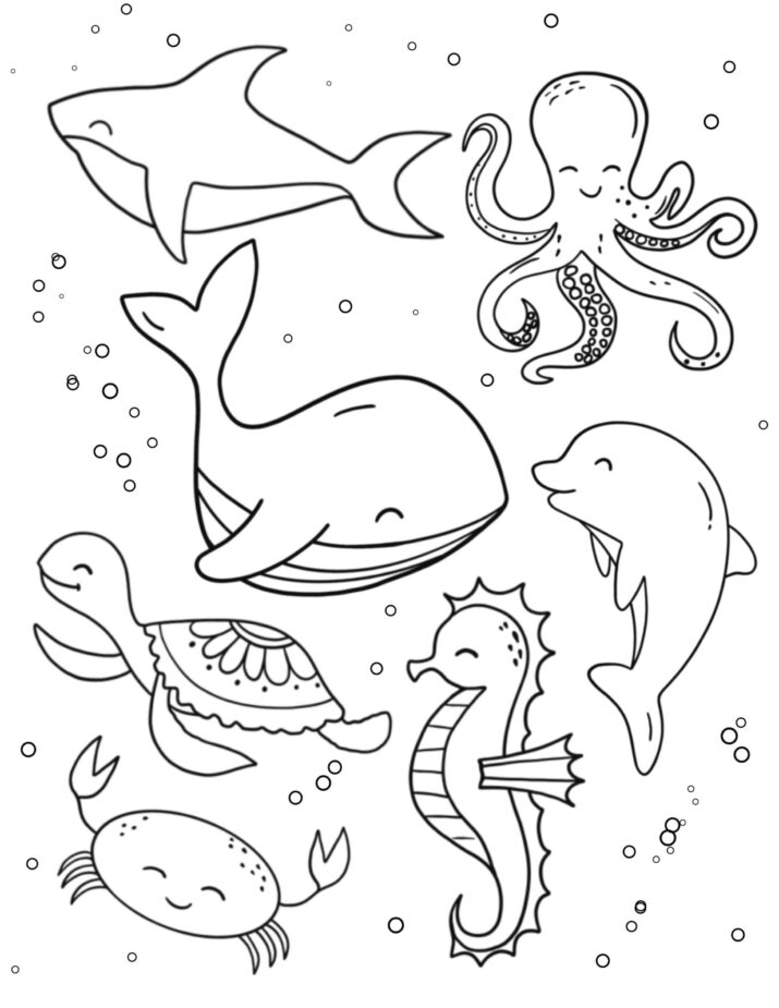99+ Ocean Coloring Pages for Sea Life Enthusiasts 27