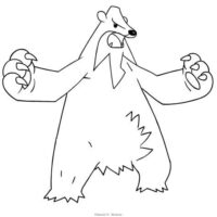 Beartic Coloring Page