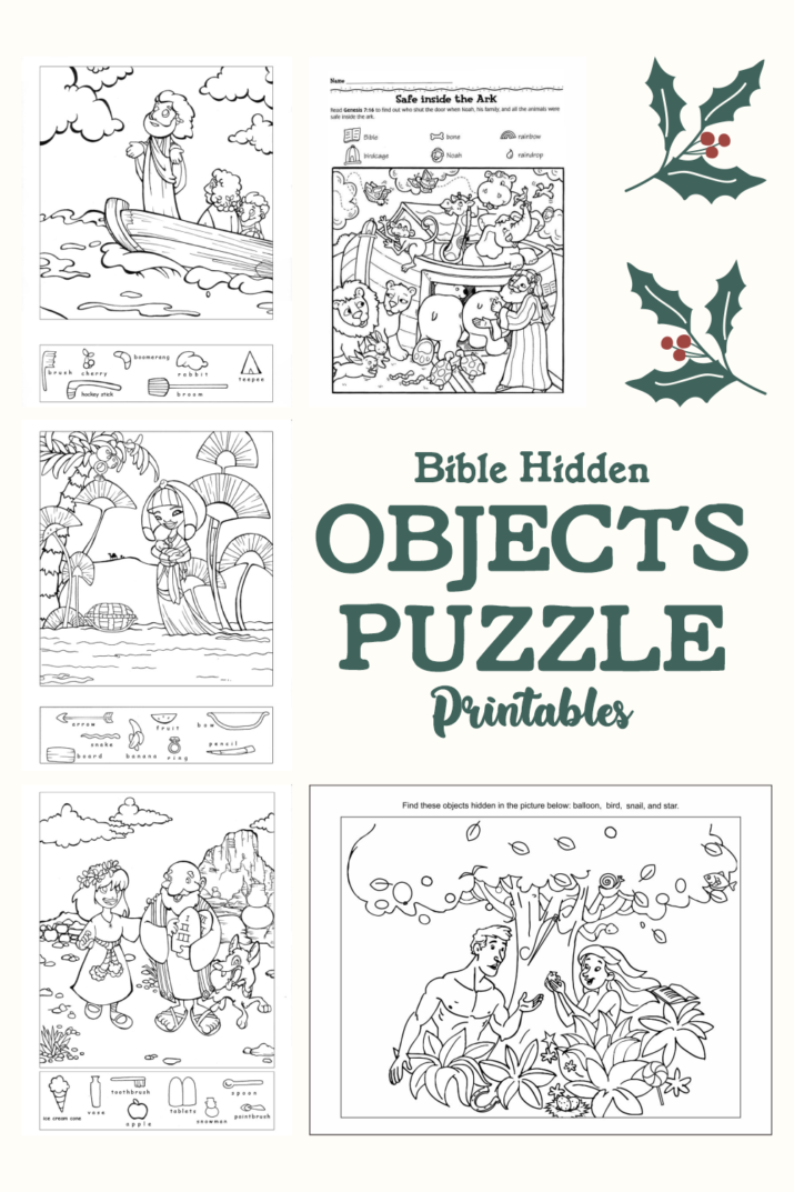 Bible Hidden Objects Puzzle - 10 Free PDF Printables | Printablee