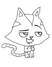 Cat Rat Gabby's Dollhouse Coloring Page : Print