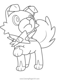 Coloring Pages All Rockruff Forms