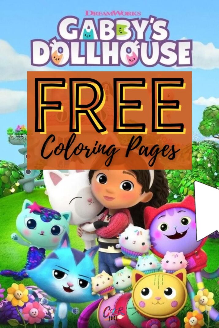 Free Gabby’s dollhouse coloring pages