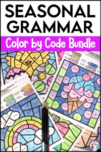 Grammar Coloring Bundle for Parts of Speech Practice