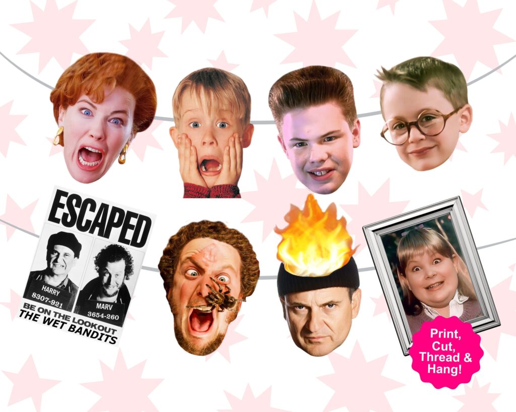 Home Alone Banner - Home Alone Christmas Banner - Home Alone Print ...