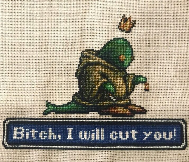 I will cut you - Cross Stitch Pattern