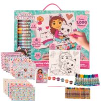 Innovative Designs Gabbys Dollhouse Creative Coloring Canvas Painting and Activity Set for Kids, 1000+ pcs