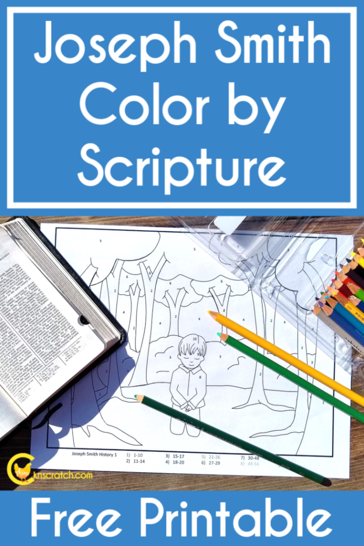 Joseph Smith Color by Scripture — Chicken Scratch N Sniff