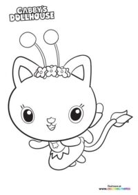 Kitty Fairy Coloring Page  At Makenzietamera