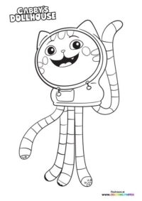 List Of Gabby's Dollhouse Coloring Pages Dj Catnip