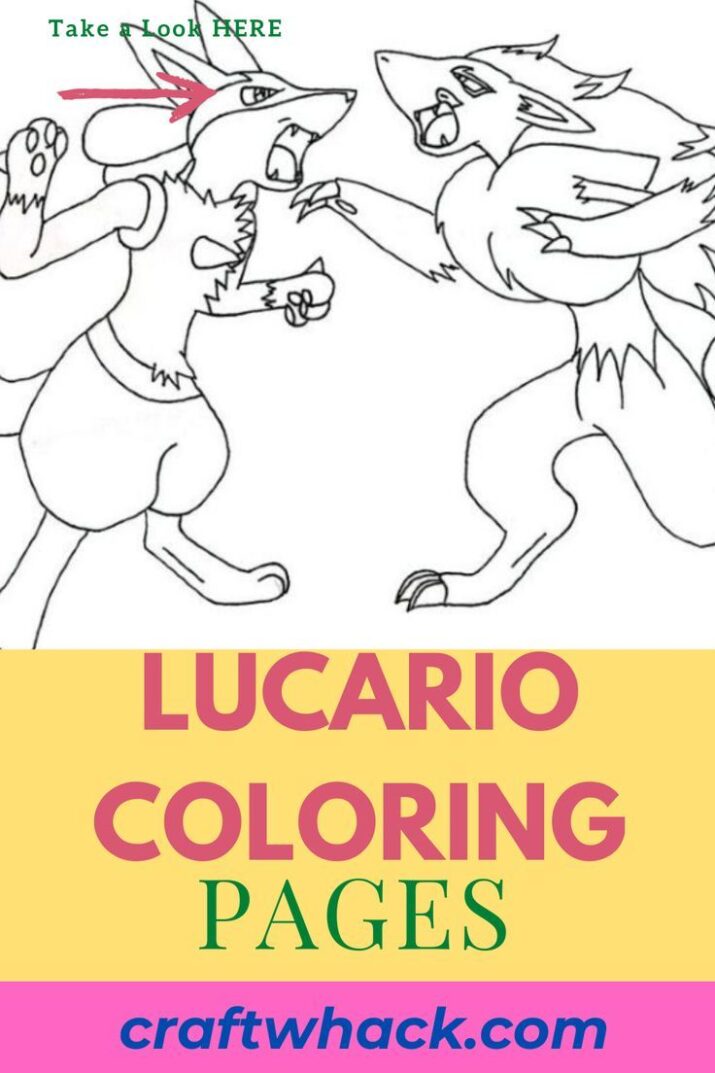 Lucario Coloring Pages